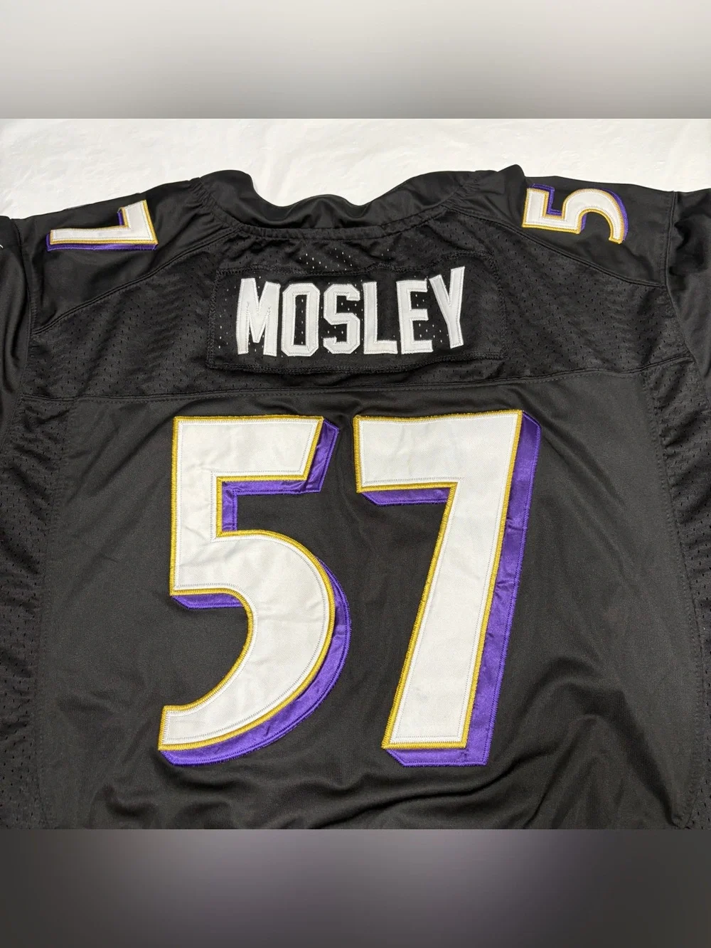 Nike On Field CJ Mosley #57 Black Baltimore Ravens Football Jersey Men’s 56 3XL